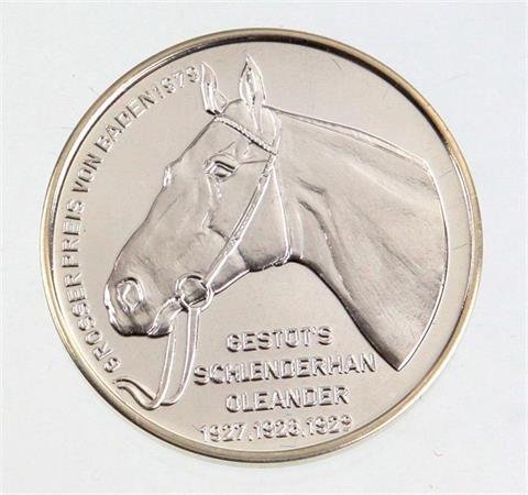 Feinsilber Medaille Pferdesport 1979