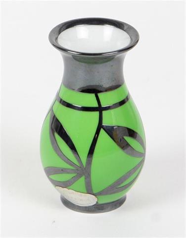 Silber Overlay Vase um 1925