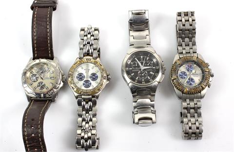 4 Chronograph Herren Armbanduhren