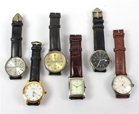 6 Herren Armbanduhren