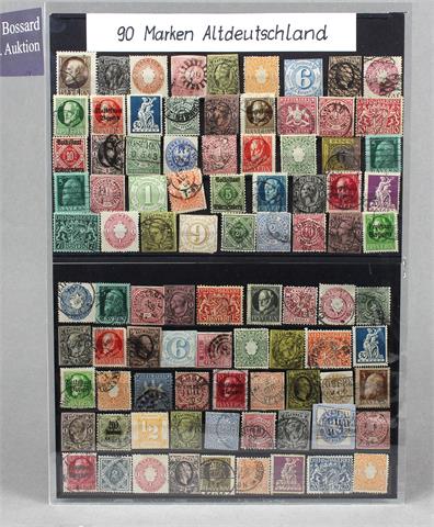 90 Briefmarken Altdeutschland