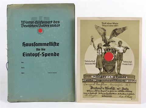 Sieger-Urkunde Plauen 1933 u.a.