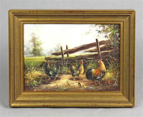 Hühner Gemälde - Hoppe, H.