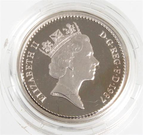 One Pound Elizabeth II 1987