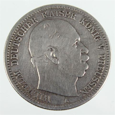 2 Mark Wilhelm I Preussen 1876 A