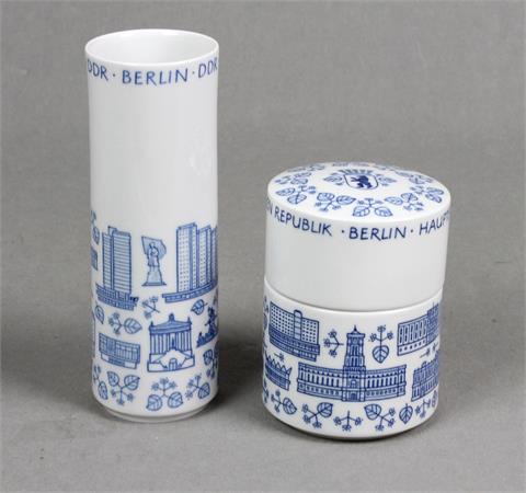 Meissen Vase und Dose *Berlin DDR*