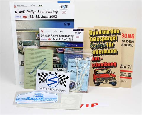 Rallye Ausschreibungen 1967/73 u.a.