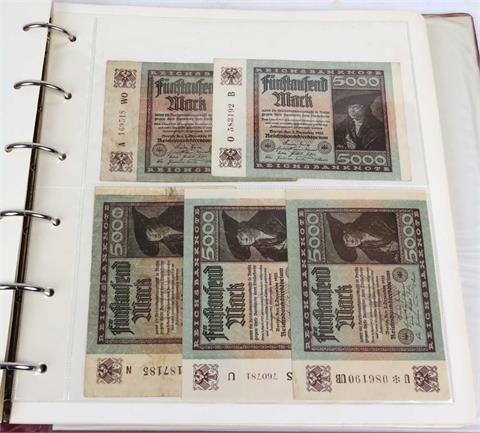 Reichsbanknoten und Darlehenskassenscheine 1908/23