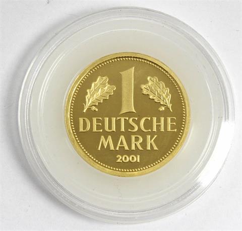 Goldmünze 1 DM 2001