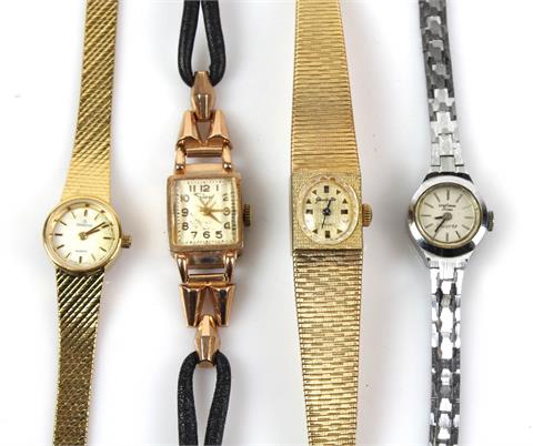 4 Damen Armbanduhren