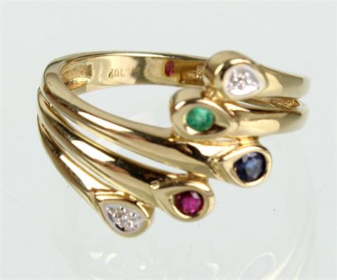 Farbstein Brillant Ring - GG 585
