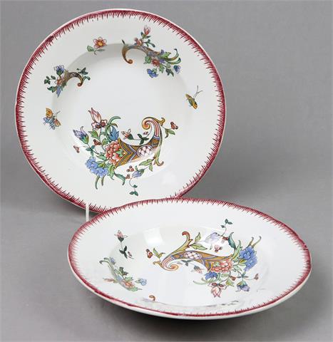 2 Keramikteller um 1890