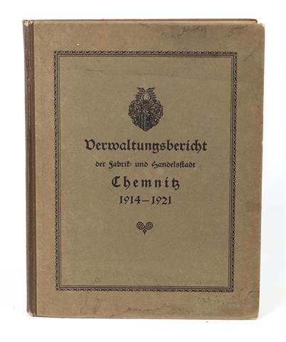 Verwaltungsbericht Chemnitz 1914-1921