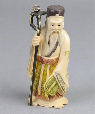 geschnitzte Figur, China um 1920