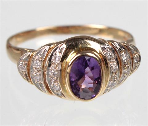 Amethyst Brillant Ring - GG 585
