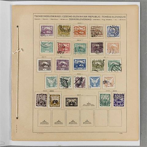 BriefmarkenTschechoslowakei 1918/36