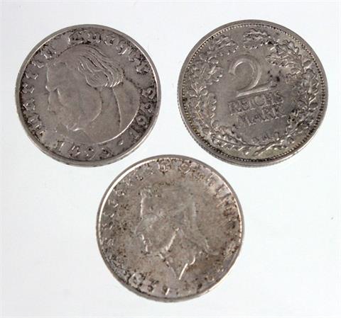 3 x 2 Reichsmark 1926/34